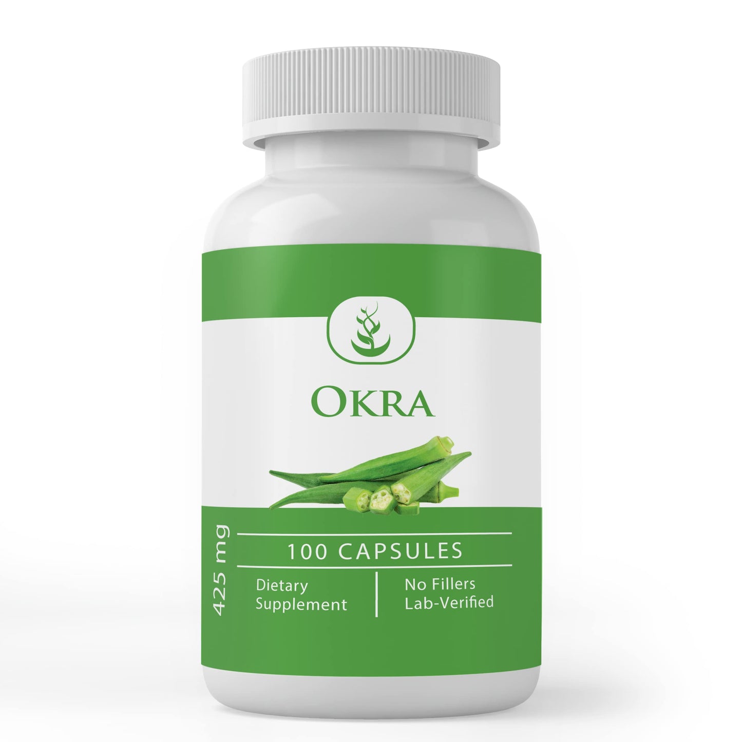 Pure Original Ingredients Okra Extract (100 Capsules) – Always Pure, No Additives or Fillers