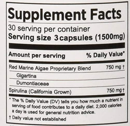 Pure Planet - Red Marine Algae Plus - 90 VegCaps