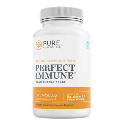 Pure Prescriptions Perfect Immune – 4 in 1 Immune Support (C, D3, Zinc, A) – USA Made