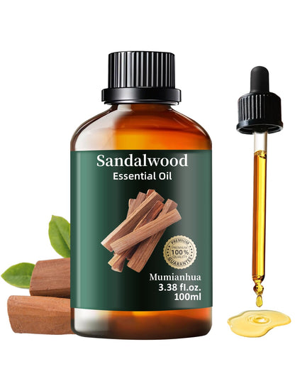 Pure Sandalwood Essential Oil 3.38 Fl Oz – Bedtime Serenity & Pillow Mist