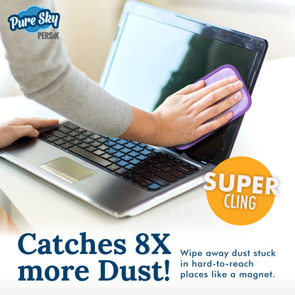 Pure-Sky Eyeglass Cleaner Cloth – 5 Pack, Streak-Free Ultra Microfiber Wipes