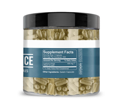 Earthborn Elements Wild Lettuce 200 Capsules – Pure & Undiluted