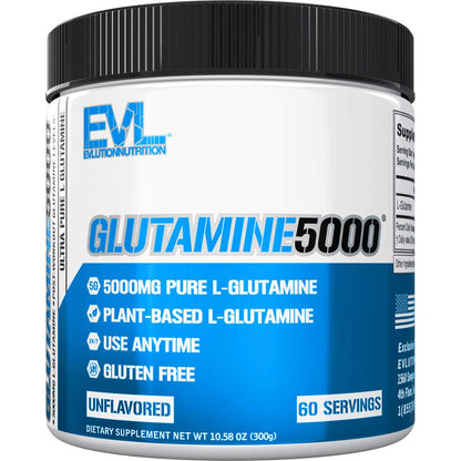 Pure Vegan L-Glutamine Powder 5g Unflavored | EVLUTION Nutrition