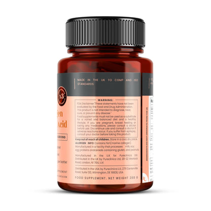 PureClinica 1500mg UltraColl Collagen + Hyaluronic Acid - 180 Tablets | 6 Months Supply