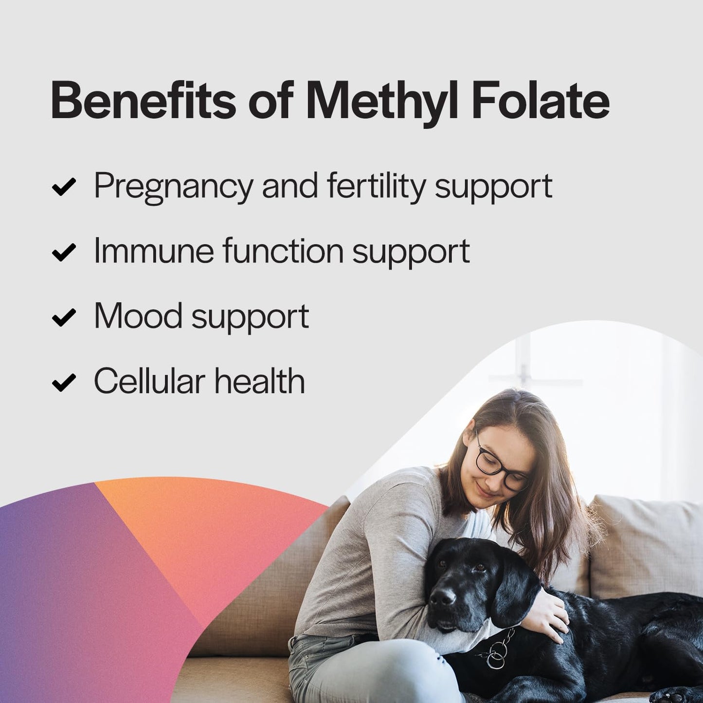 PureFormulas Methylfolate 800 mcg – 5-MTHF Active B9 for Cardiovascular, Nerve & Mood Health | Non-GMO Vegetarian Tablets, Pack of 2