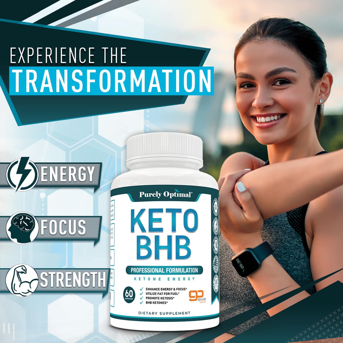 Purely Optimal Keto BHB Capsules – Ketosis & Energy Support