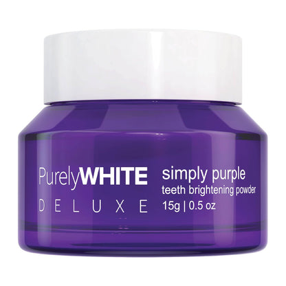 PurelyWHITE DELUXE Simply Purple Brightening Powder – Enamel-Safe Whitening