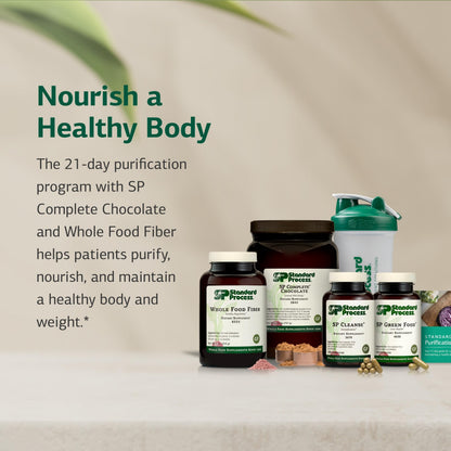 Standard Process Purification Kit with SP Complete & Whole-Food Fiber – 21-Day Detox & Liver Support (Chocolate)