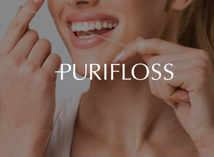 PURIFLOSS Expanding Woven Dental Floss – PFAS/PTFE Free | Mint-Strawberry | 33 Yards