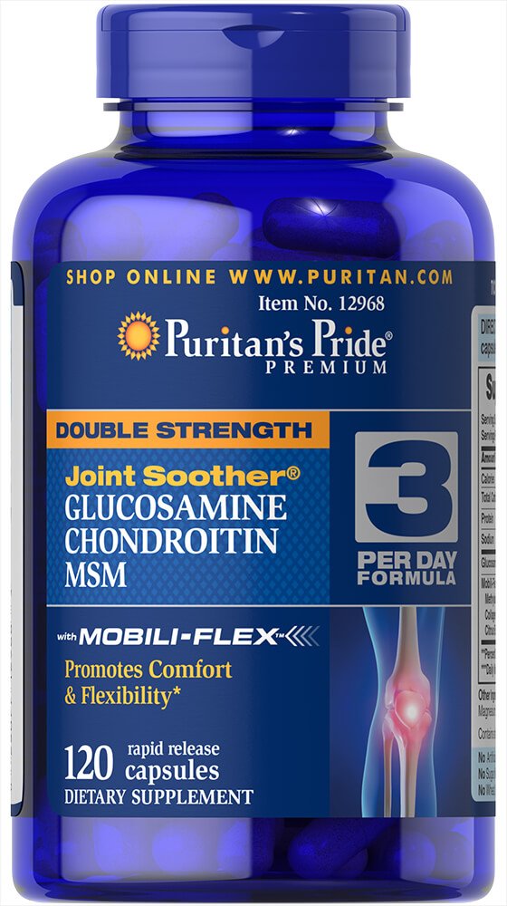 Puritan's Pride Glucosamine, Chondroitin & MSM - 3 Per Day Formula (Discontinued)