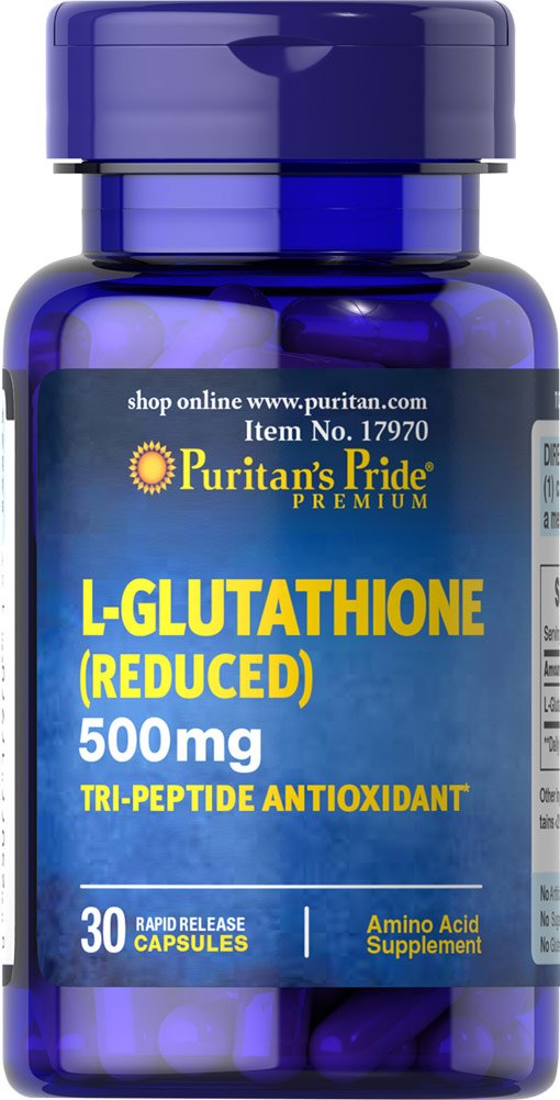 Puritan's Pride L-Glutathione 500 mg-30 Capsules | Discontinued