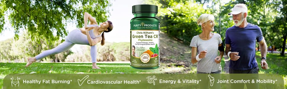 Purity Products Green Tea CR with Phytosome Tech – Chris Kilham, 60 Caps
