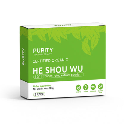 Purity Natural Beauty Certified Organic He Shou Wu – 5oz Fo Ti Extract (30:1)