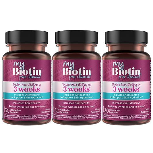 Purity Products MyBiotin ProClinical MB40X – Thicker Hair in 3 Weeks, Smoother Skin, 90 Veg Capsules