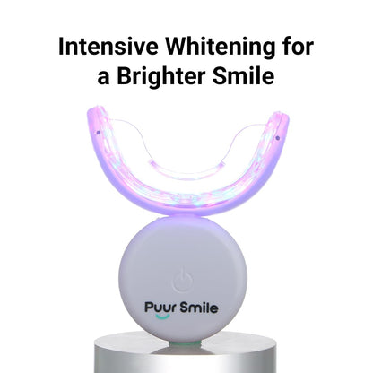 Puur Smile Teeth Whitening Kit - LED Light, Gel, Remineralization for Sensitive Teeth