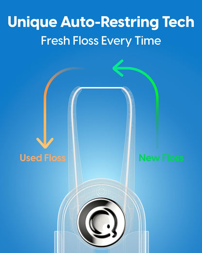 QicoBay Refill Floss Capsule for C1S Flosser – 90 Uses, PFAS-Free, Zero Waste (Unflavored) 3-Pack