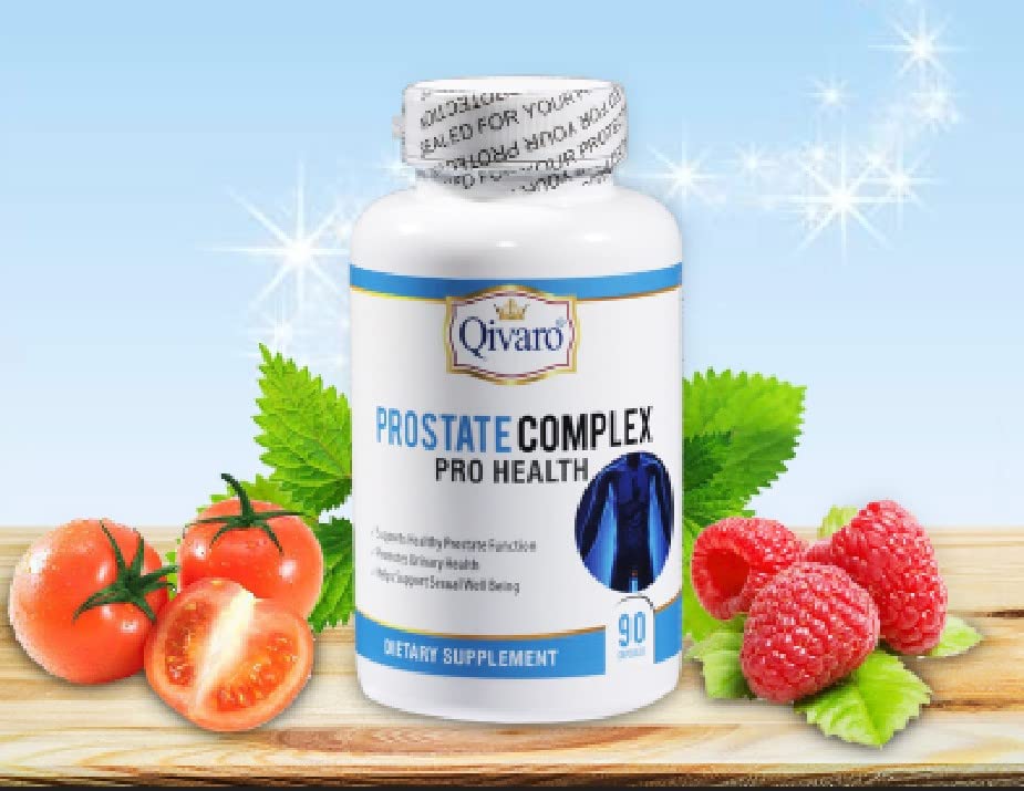 Qivaro Prostate Complex for Men – Prostate Health Supplement (90 Capsules) – Non-GMO, Gluten Free