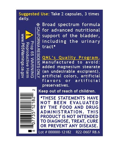 QNL Quantum Bladder Support - Cranberry Capsules for Urinary Tract Health | 60 Plant-Source Capsules
