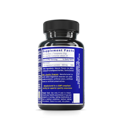 QNL Quantum Magnesium Powder – Watermelon Flavor (4 oz) – Vegan Magnesium Lactate for Bone, Teeth & Heart Health | Immune Support