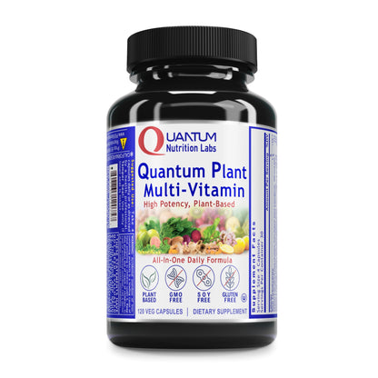 QNL Quantum Plant Multi-Vitamin – Complete Plant-Based Multivitamin for Immune Support (120 Capsules)