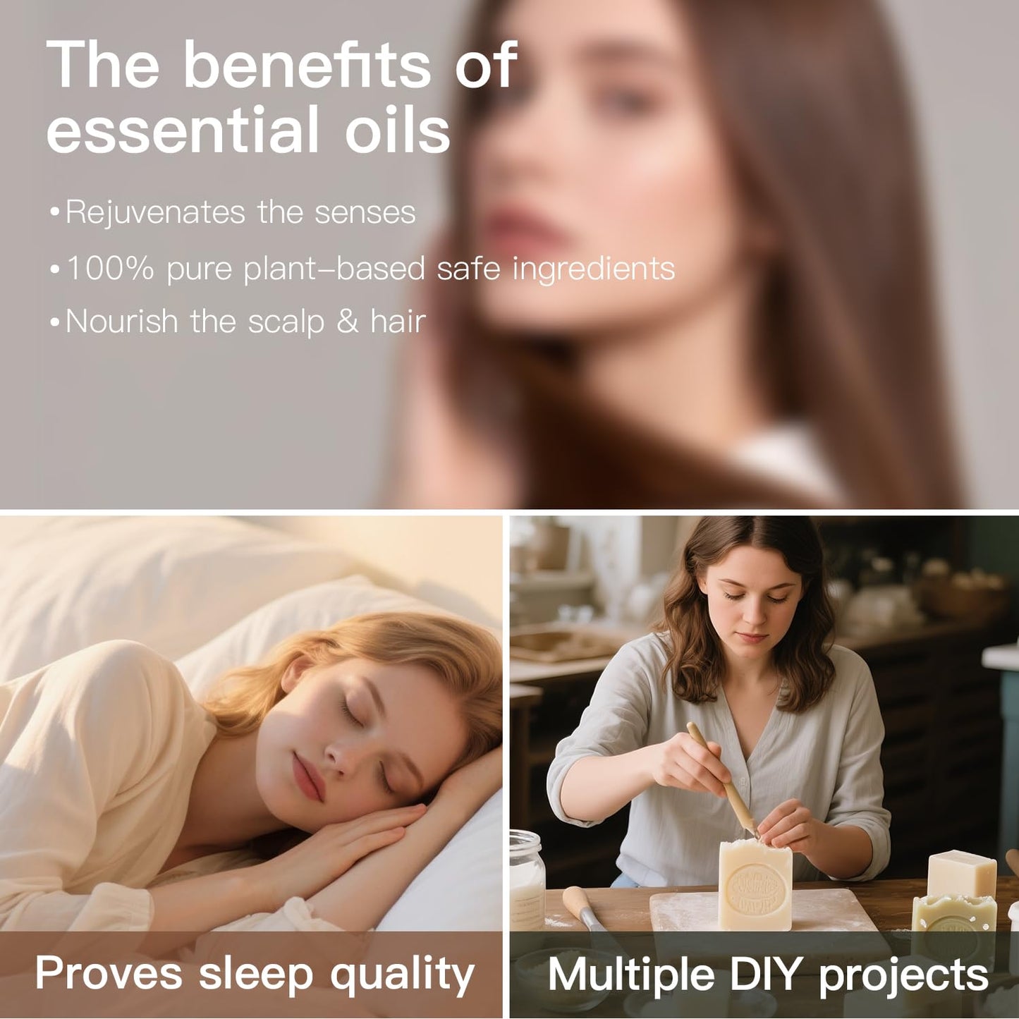Qong Peppermint Essential Oil Blend 30ml – Hair Thickness, Sleep Support & Diffuser Aroma