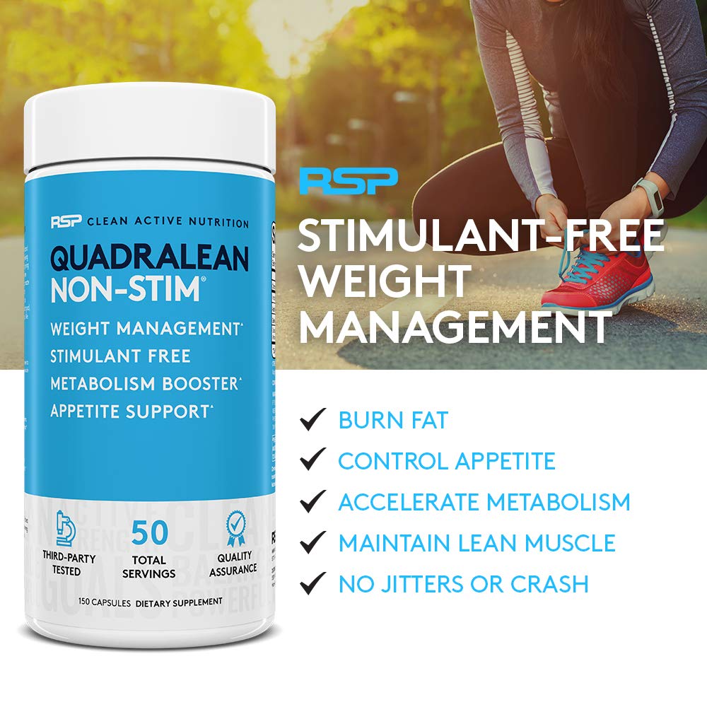 RSP Nutrition QuadraLean - Stimulant Free Weight Management & Metabolism Booster