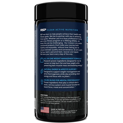 QuadraLean Thermogenic Fat Burner – Metabolism & Energy (60 Serv) by RSP