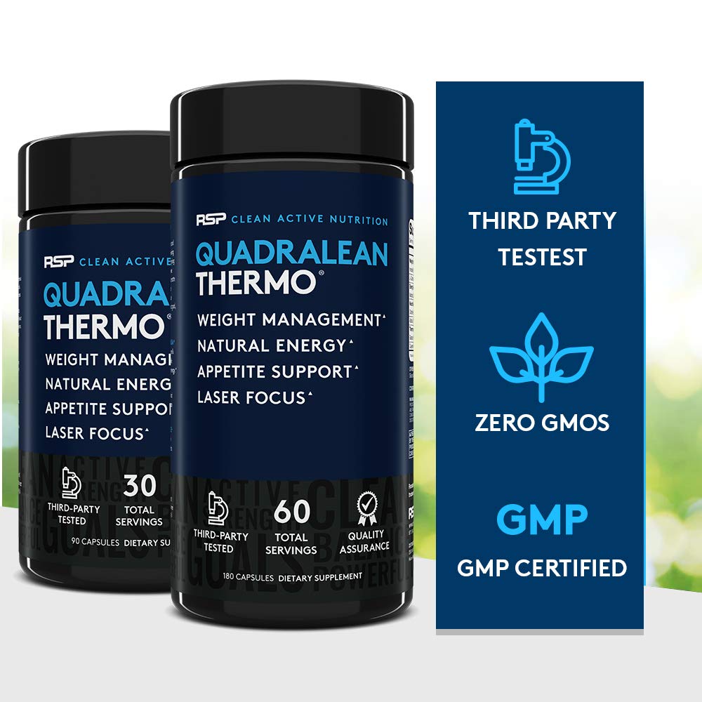 QuadraLean Thermogenic Fat Burner – Metabolism & Energy (60 Serv) by RSP