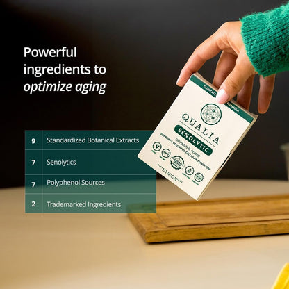 QUALIA LIFE SCIENCES Senolytic Supplement – Fisetin, Quercetin & Piperlongumine for Aging Support | 1 Month Supply
