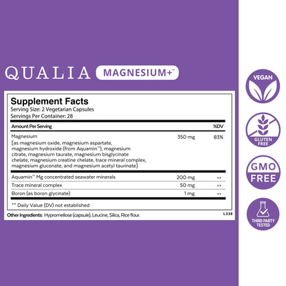 Qualia Magnesium+ | Doctor-Formulated Magnesium with 10 Forms & 70+ Minerals