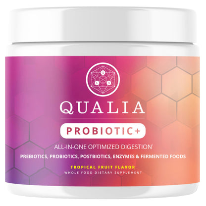 Qualia Probiotic – 28-Component Synbiotic for Gut Health (1 Month Supply)