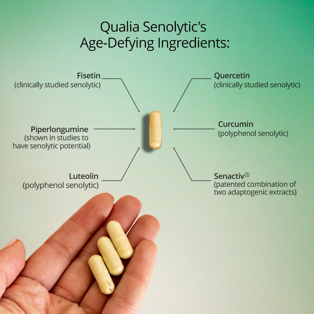 Qualia Senolytic Supplement | Fisetin, Quercetin & More | Aging Support | QUALIA LIFE SCIENCES