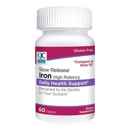 Quality Choice Iron High Potency Slow Release Tablets 45mg – 60 Tablets (Pack of 2)