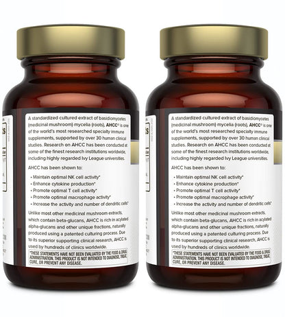 Quality of Life Premium Kinoko Gold AHCC Supplement - Pack of 2