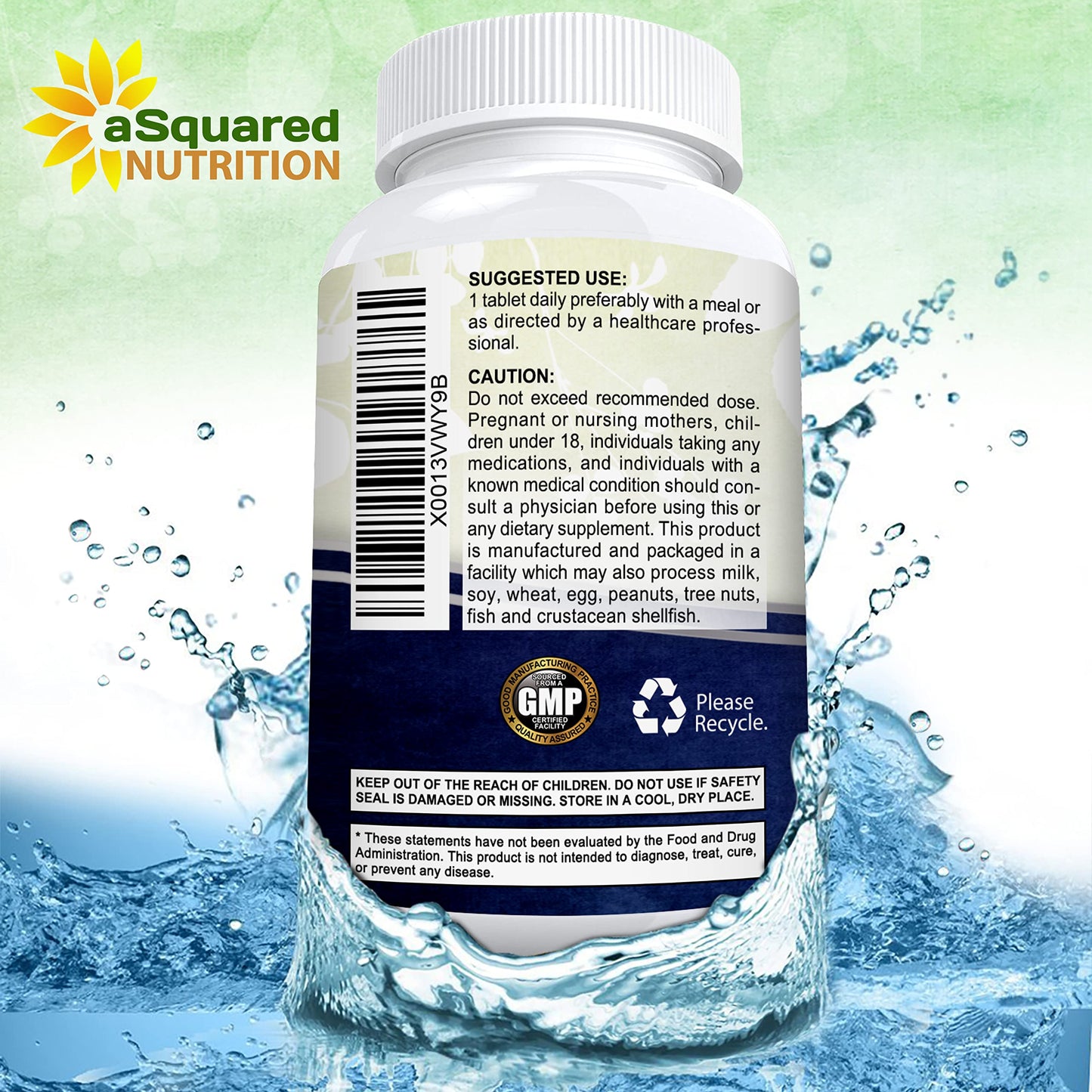 aSquared Nutrition Vitamin B12-5000 mcg (Methylcobalamin) – 120 Tablets | Max Strength Energy, Brain & Heart Support