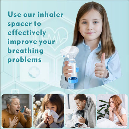 Quanler Nessi Soft Silicone Inhaler Spacer – Kids & Adults (Kids-Green)