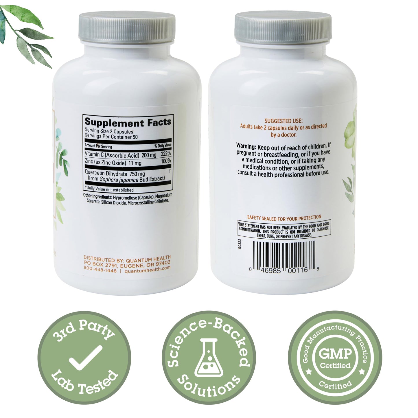 Quantum Health Quercetin+ 750mg Immune Support - 180 Caps