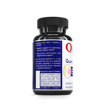 Quantum Nutrition Labs NAC – N-Acetyl-L-Cysteine for Liver & Immune Support | 60 Vegetarian Capsules | 300mg per Capsule