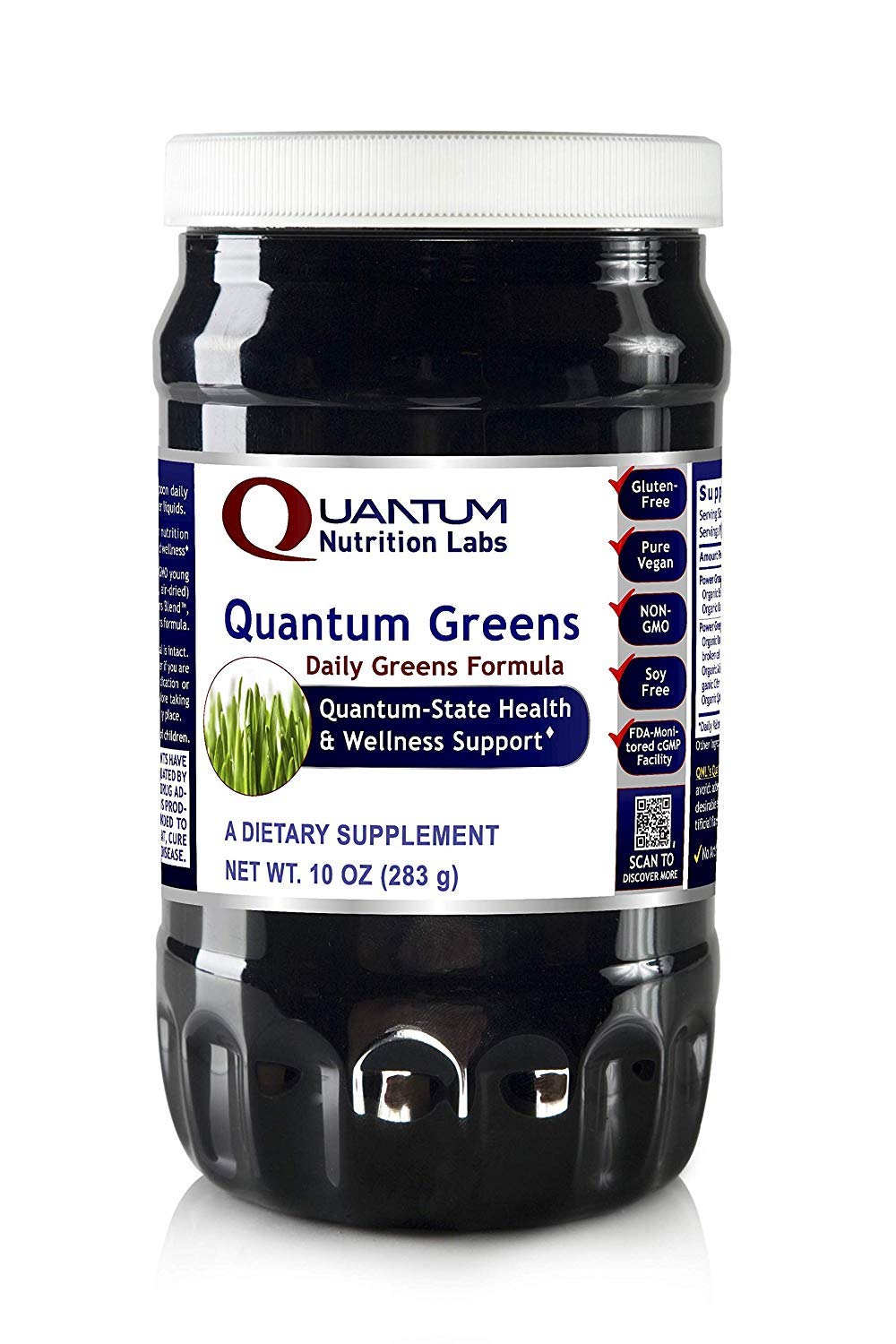 Quantum Organic Greens - Super Greens Powder by Quantum Nutrition Labs | 10 oz