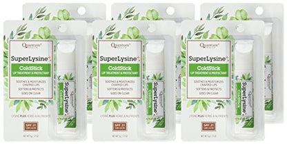 Quantum Research Coldstick, Super Lysine, 0.17 Ounce (Pack of 6) – SPF-21 Lip Care
