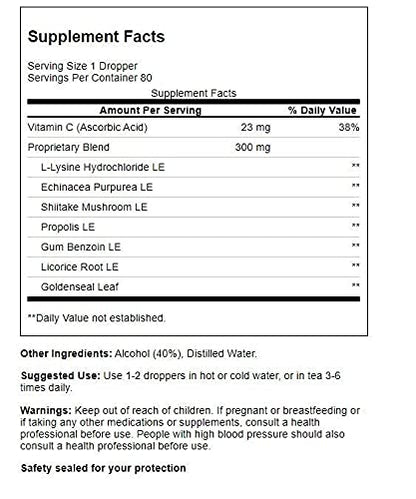 Quantum Super Lysine+ Liquid Extract 2 fl oz (59 ml) | Lysine Liquid Supplement