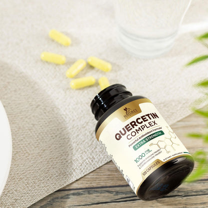Quercetin Supplement 1000mg - Extra Strength Plant-Based Bioflavonoids for Immune & Respiratory Support