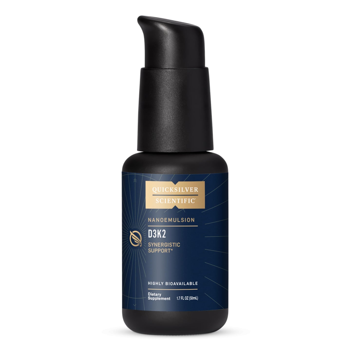 Quicksilver Scientific Nanoemulsified D3K2 — Liposomal Vitamin D3 + K2 MK7