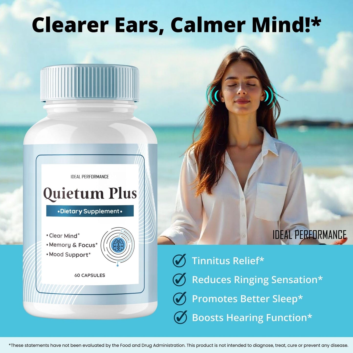 Quietum Plus Tinnitus Relief - Official Original Pills (5 Pack)