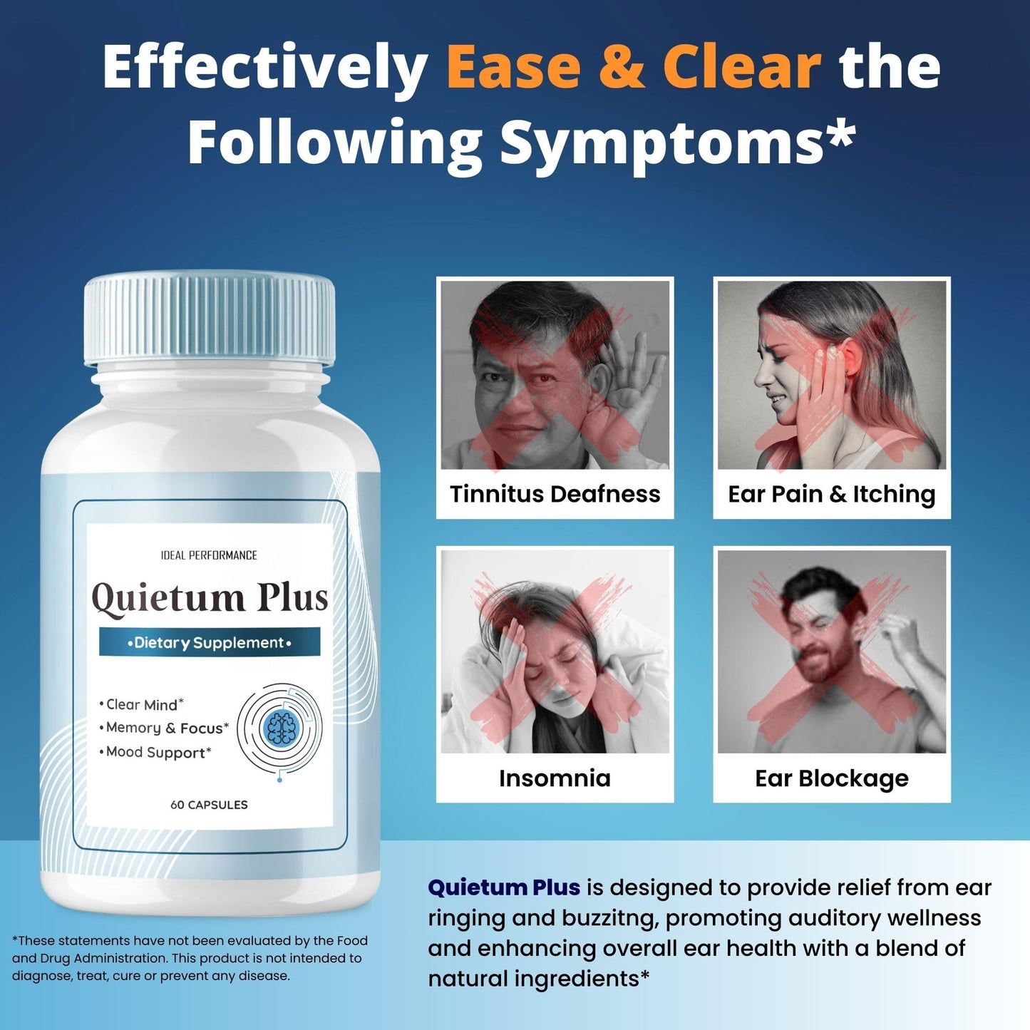Quietum Plus Tinnitus Relief - Official Original Pills (5 Pack)
