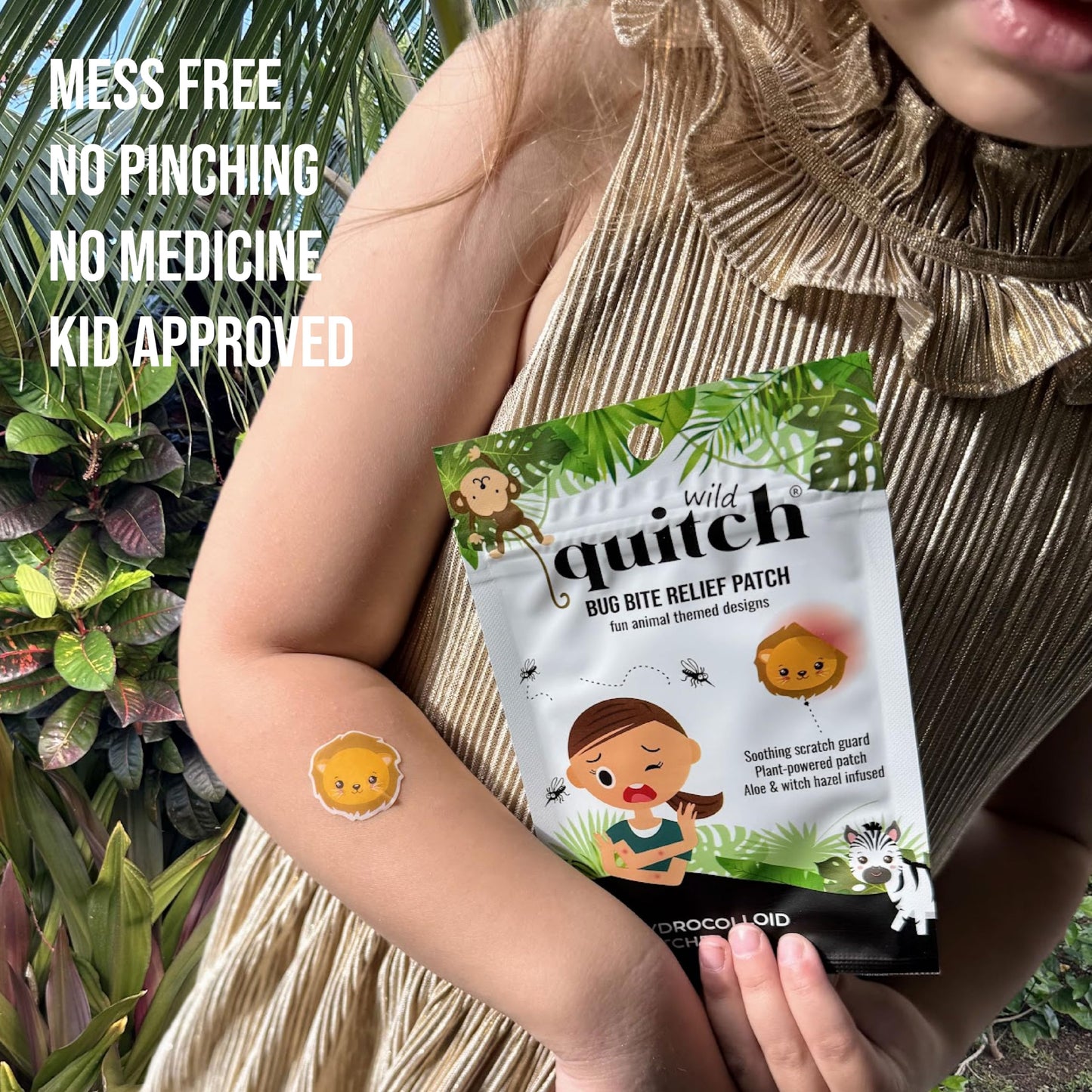 Quitch Mosquito Bite Relief Patches – Safari Animals for Kids