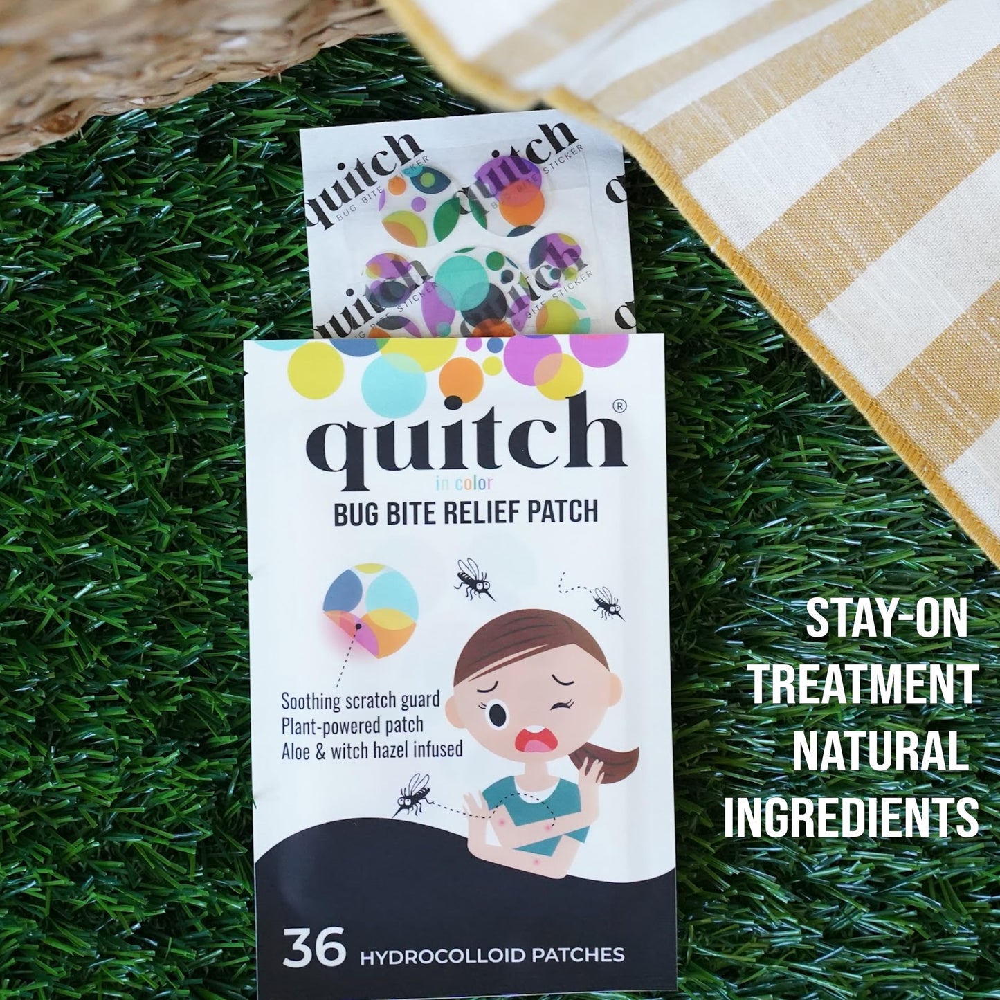 Quitch Mosquito Bite Relief Patch — Travel-Ready Itch Relief for Kids