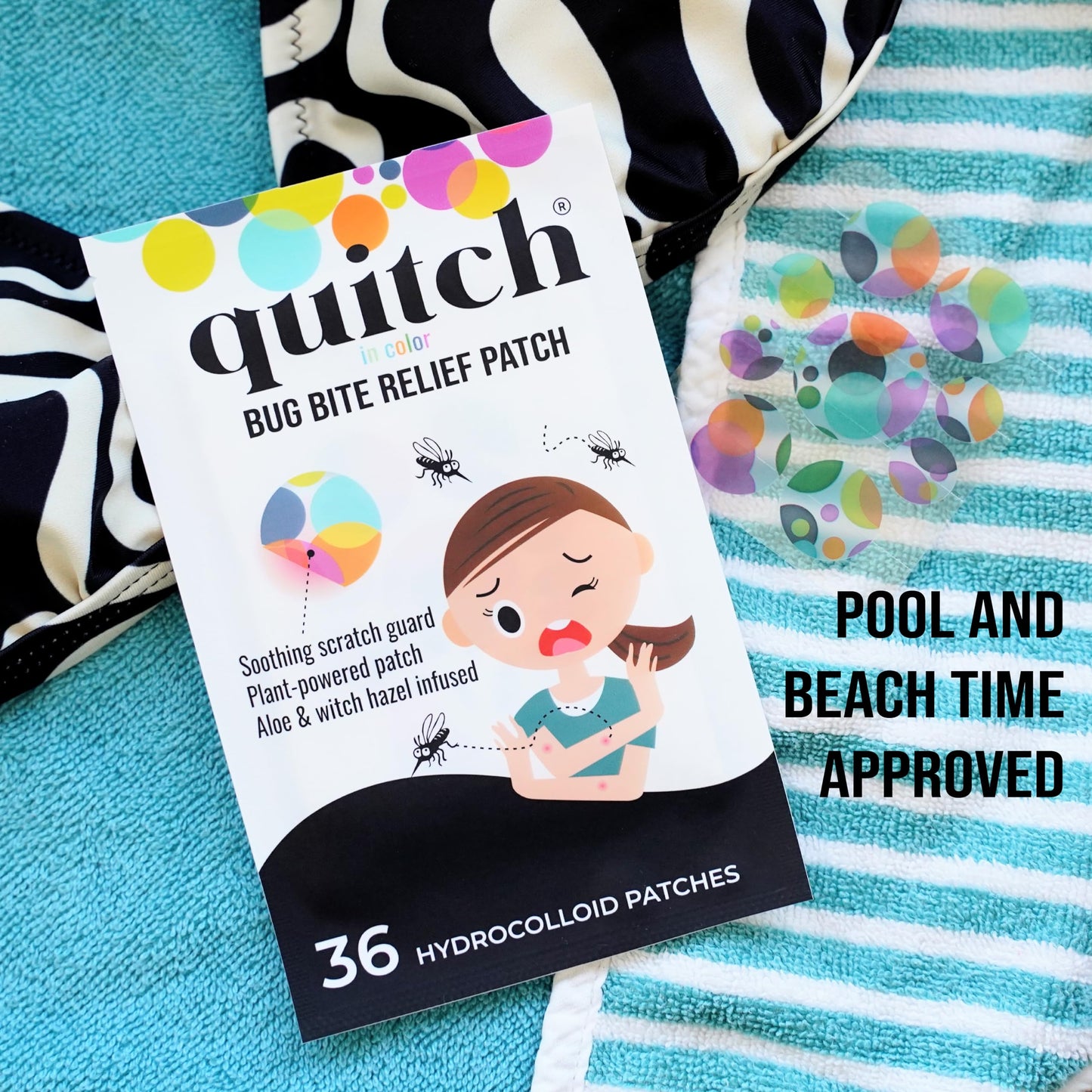 Quitch Mosquito Bite Relief Patch — Travel-Ready Itch Relief for Kids