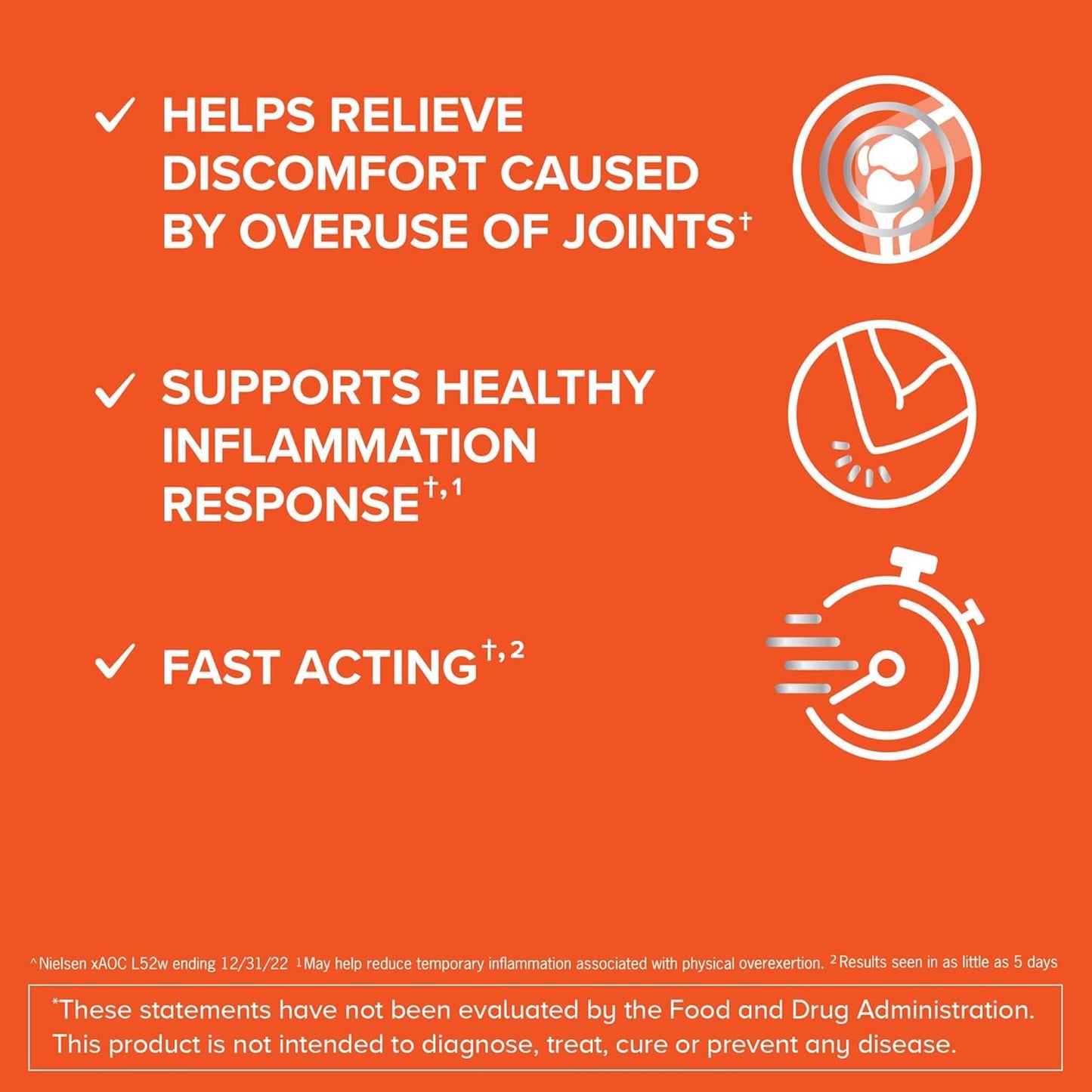 Qunol 5-in-1 Joint Health Supplement – Fast Acting, 60 Count
