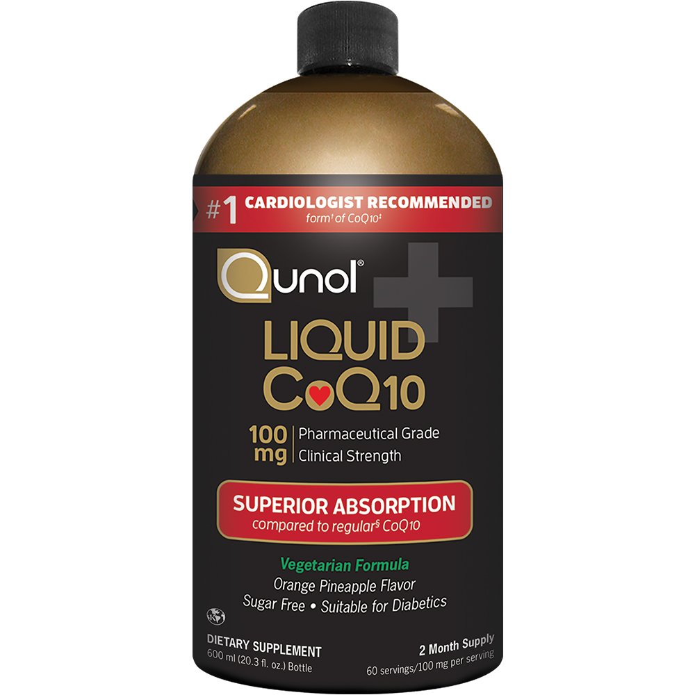 Qunol Liquid CoQ10 100mg – Superior Absorption for Heart Health | 60 Servings, 20.3 oz